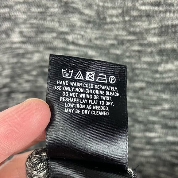 Anthropologie Moth Annona Wool Blend Turtleneck Sweater Heathered Grey Size‎ XS - Picture 8 of 11